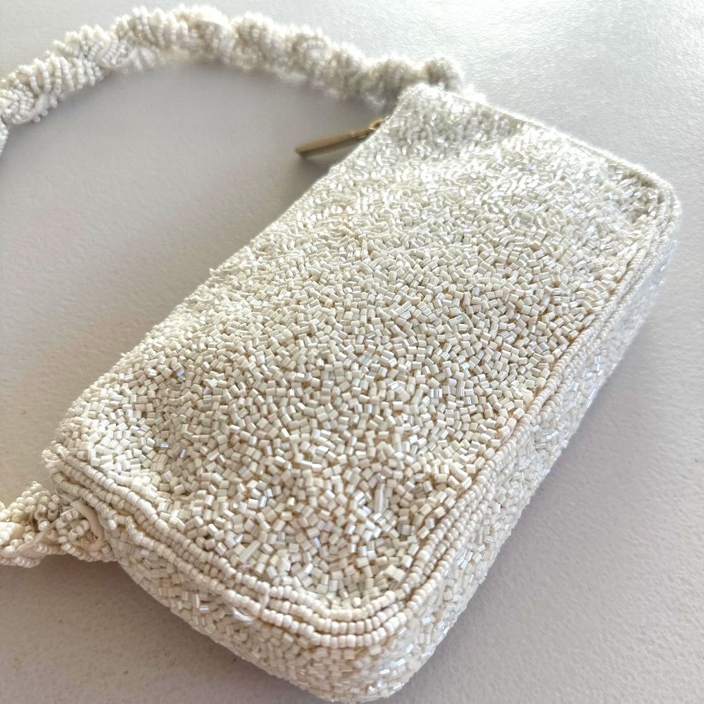 ZARA Small, White  Bag /With Rhinestone Details/ Brend New/ Never Used /